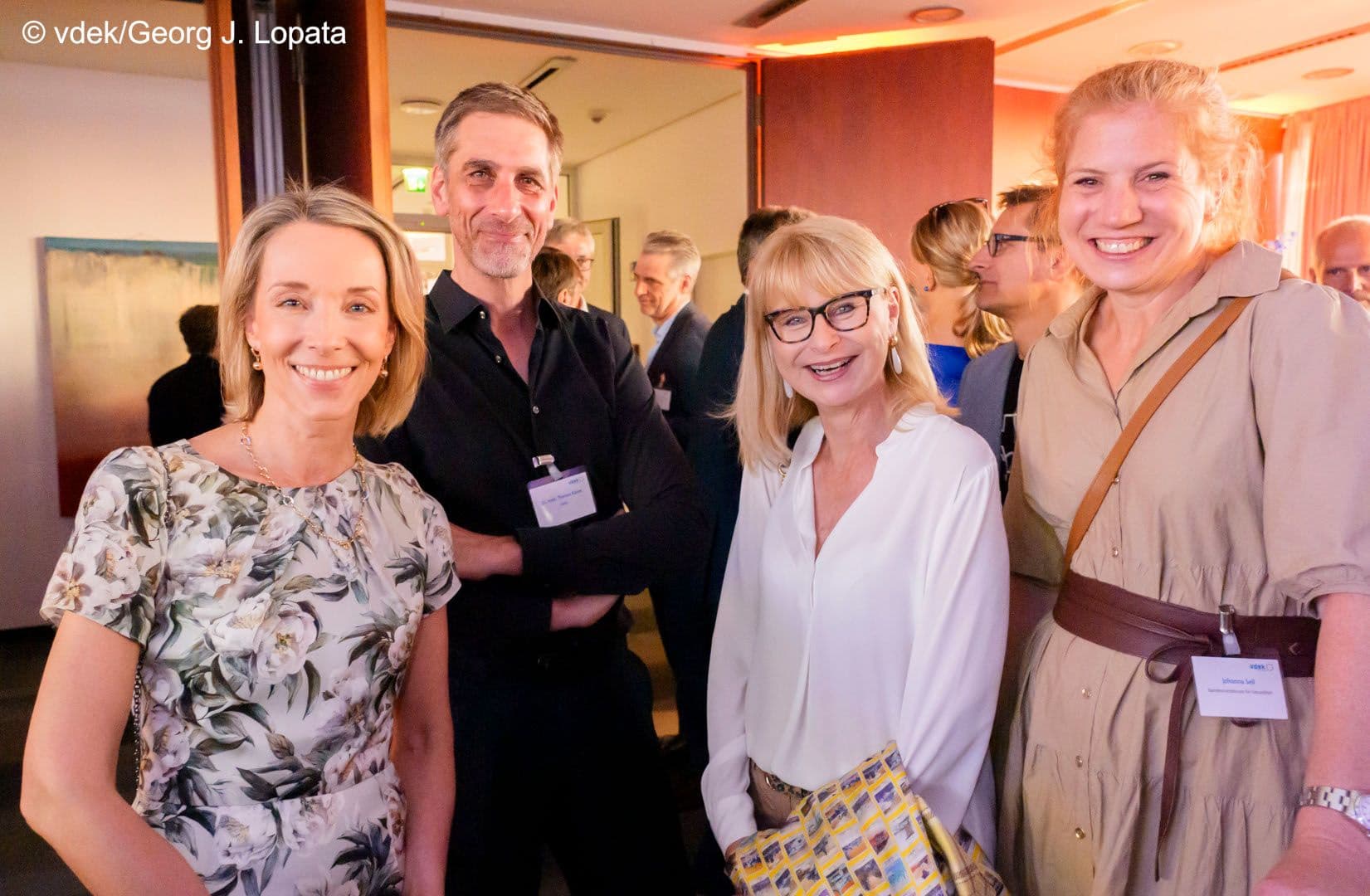 Stefanie Stoff-Ahnis (GKV-SV), Thomas Kaiser (IQWiG), Karin Maag (G-BA), Johanna Sell (BMG) (v.l.n.r.)