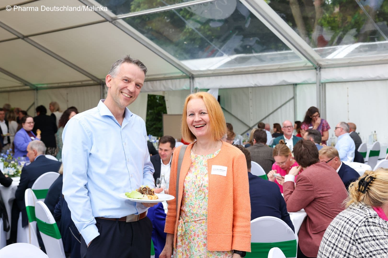 Tobias Boldt (Bayer Vital) und  Eva Maria Mittermaier (Hermes Arzneimittel)