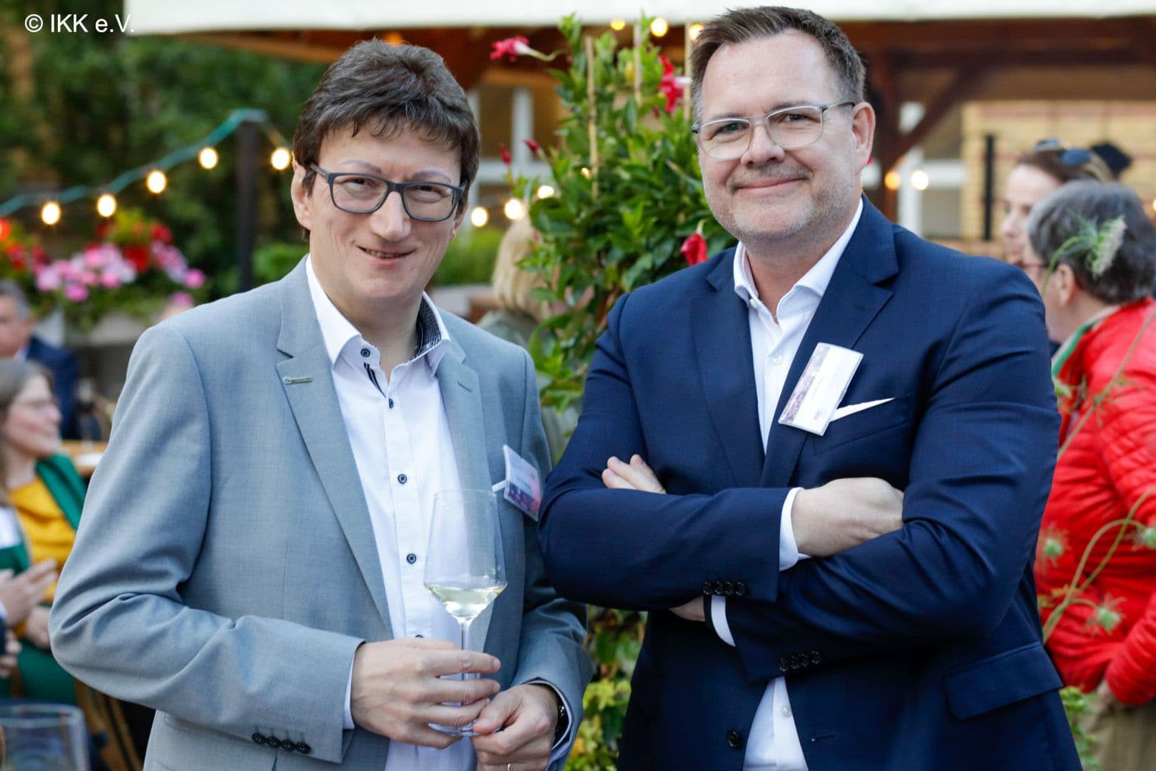 Jörg Loth (IKK Südwest) (l.) mit Yves Rawiel (DAVASO)