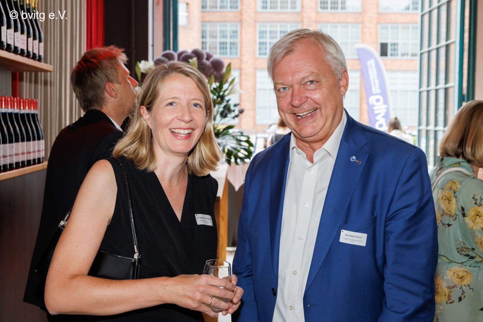 Susanne Ozegowski (BMG) mit Bernhard Calmer (CGM Clinical Europe)