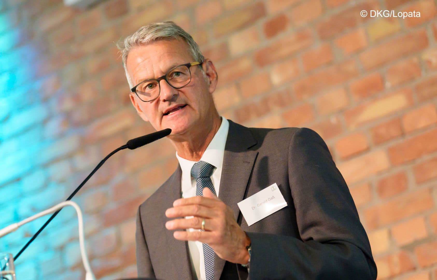 Gerald Gaß (DKG) fordert faire Finanzierungsbedingungen für die Krankenhäuser.