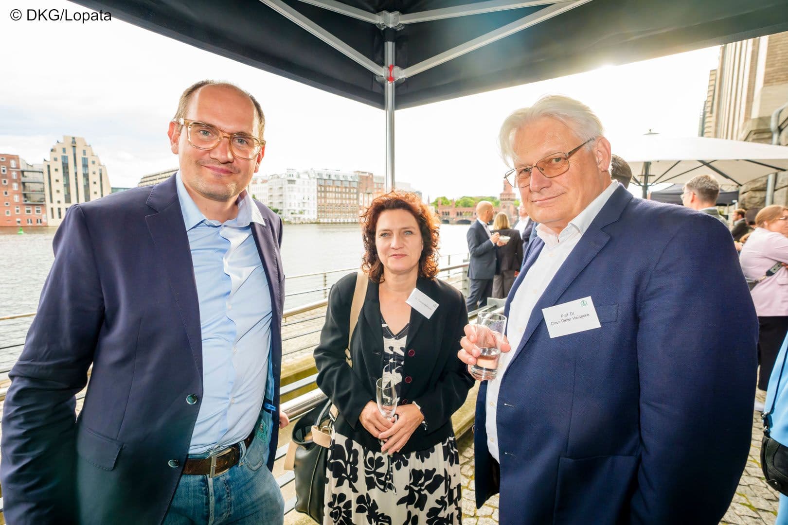 Janosch Dahmen MdB (Grüne), Carola Reimann (AOK-BV), Claus-Dieter Heidecke (IQTIG) (v.l.n.r.)
