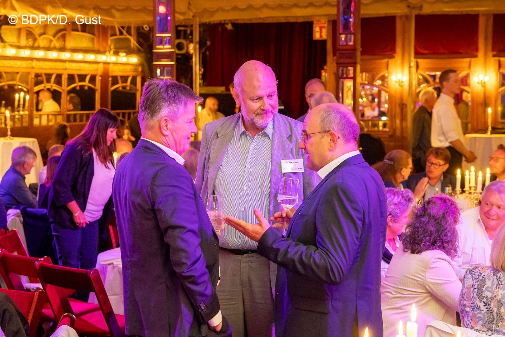 Thomas Lemke (Sana Kliniken), Axel Paeger (Ameos Gruppe), Thomas Bublitz (BDPK) (v.l.n.r.)