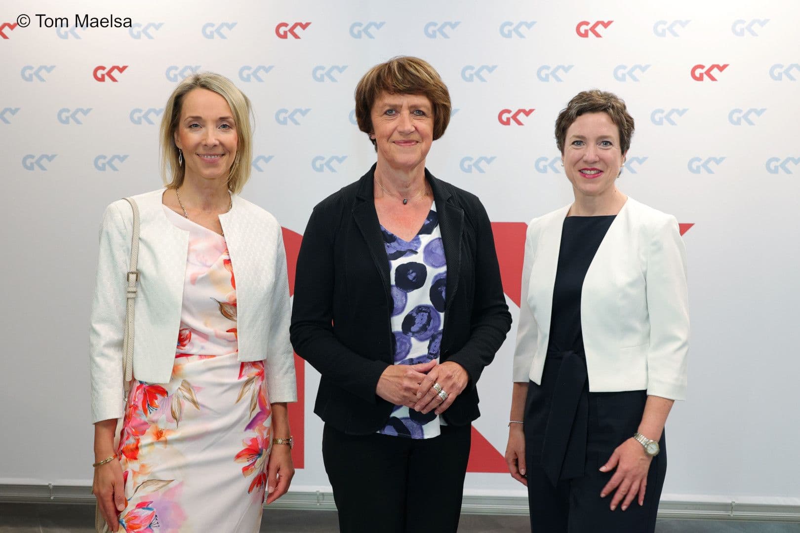 Sie begrüßen  zum Sommerfest des GKV-SV: Stefanie Stoff-Ahnis, Doris Pfeiffer, Susanne Wagenmann