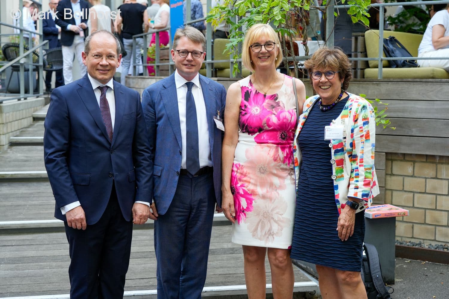 Andreas Botzlar (Marburger Bund), Florian Reuther (PKV Verband), Susanne Johna (Marburger Bund), Ute Teichert (BMG) (v.l.n.r.)