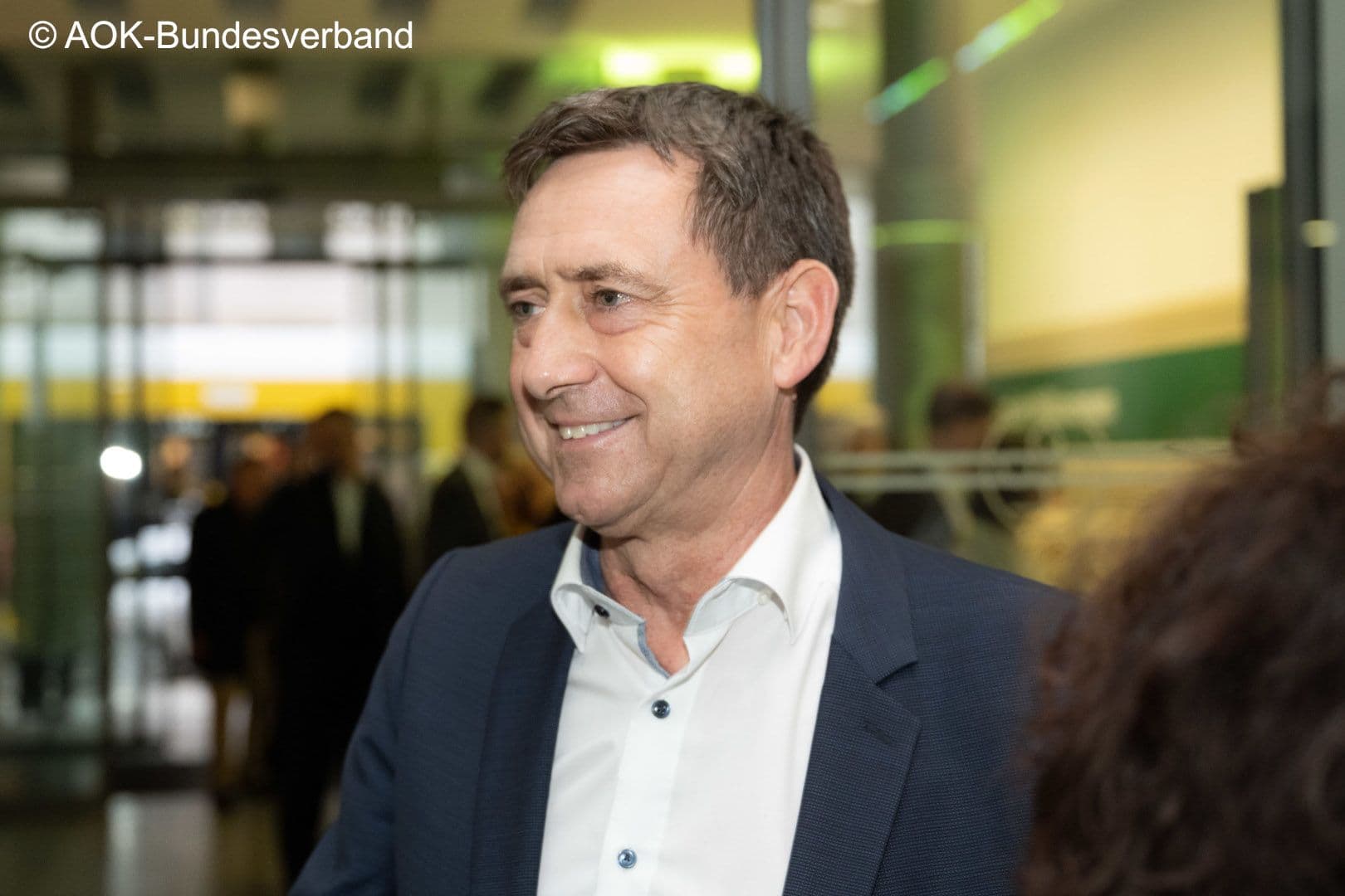 Freude bei Oliver Blatt (vdek), der zur Wahl für den Vorstandsvorsitzenden des GKV-SV stehen soll.
