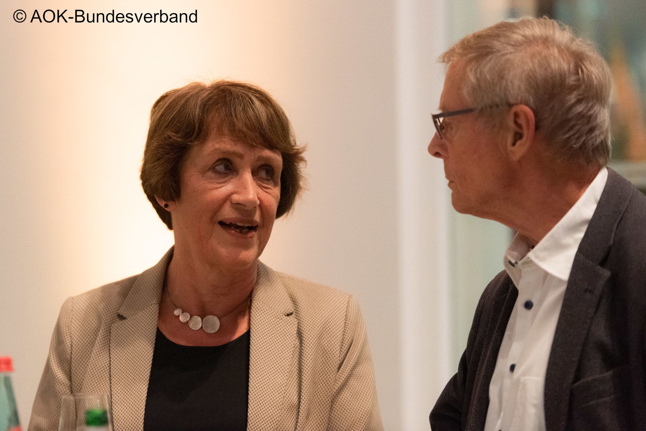 Doris Pfeiffer (GKV-SV) mit Günter Neubau (IfG)