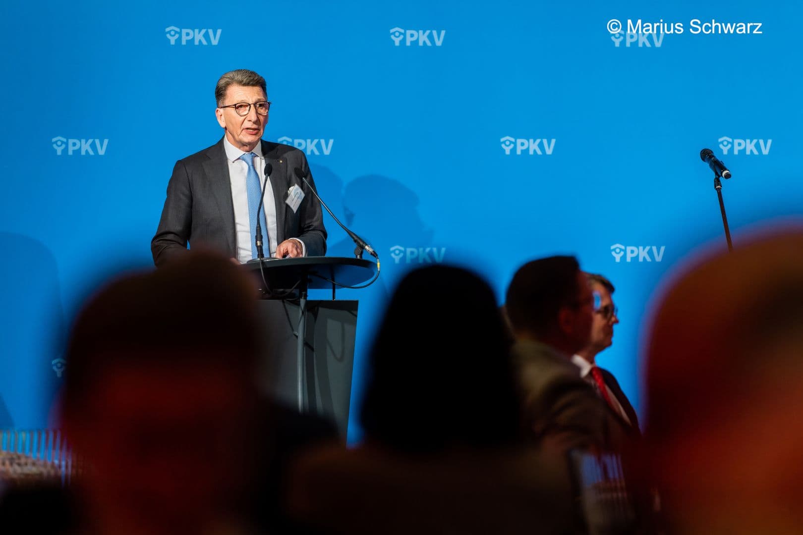 Ulrich Leitermann, stellvertretender Vorsitzender des PKV-Verbandes, bei seiner Begrüßungsrede