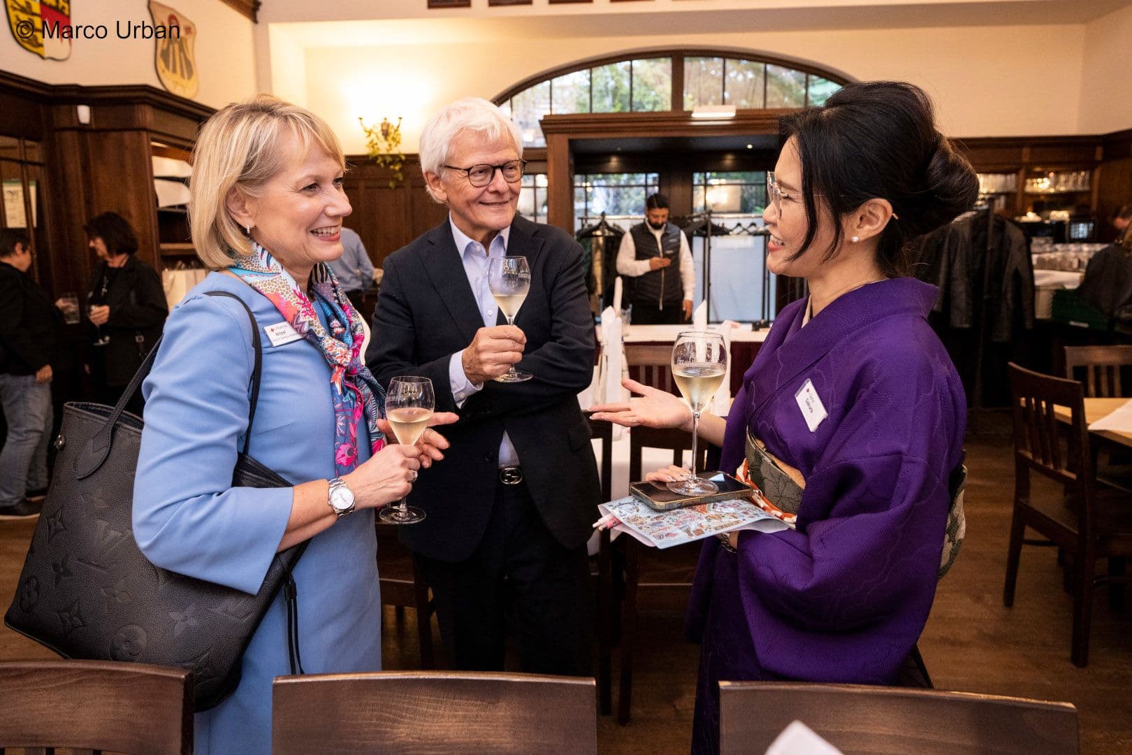 Martina Wirtz (Daiichi Sankyo), Georg Ralle (Vision Zero), Sana Sakura (japanische Performancekünstlerin) (v.l.n.r.)