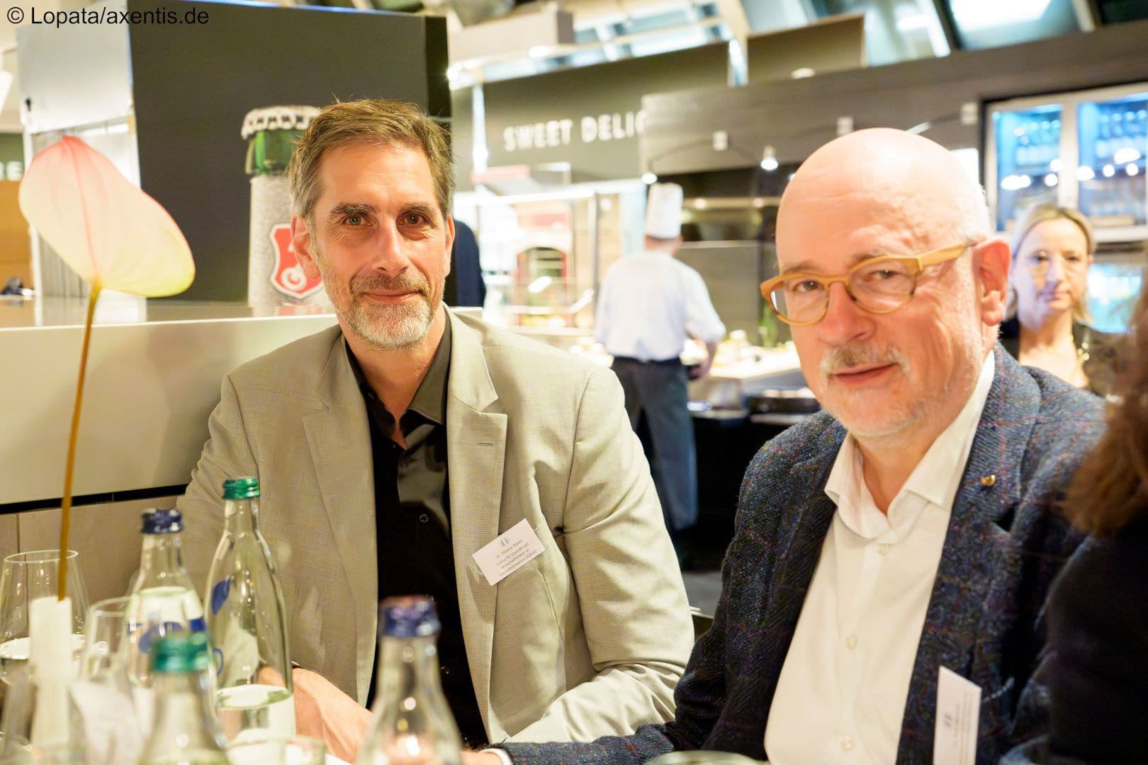 Thomas Kaiser (IQWiG) (l.) und Dirk Heinrich (Virchowbund)
