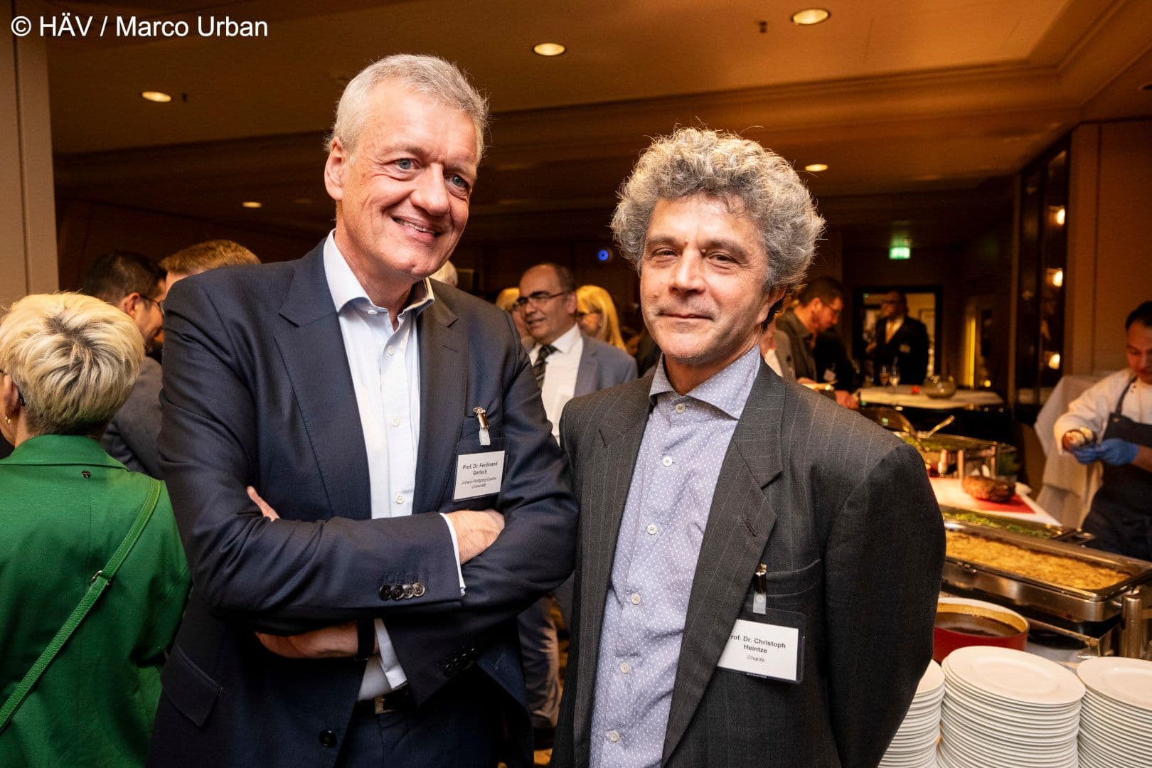 Ferdinand Gerlach (Goethe-Universität Frankfurt am Main) (l.) mit Christoph Heintze (Charité)