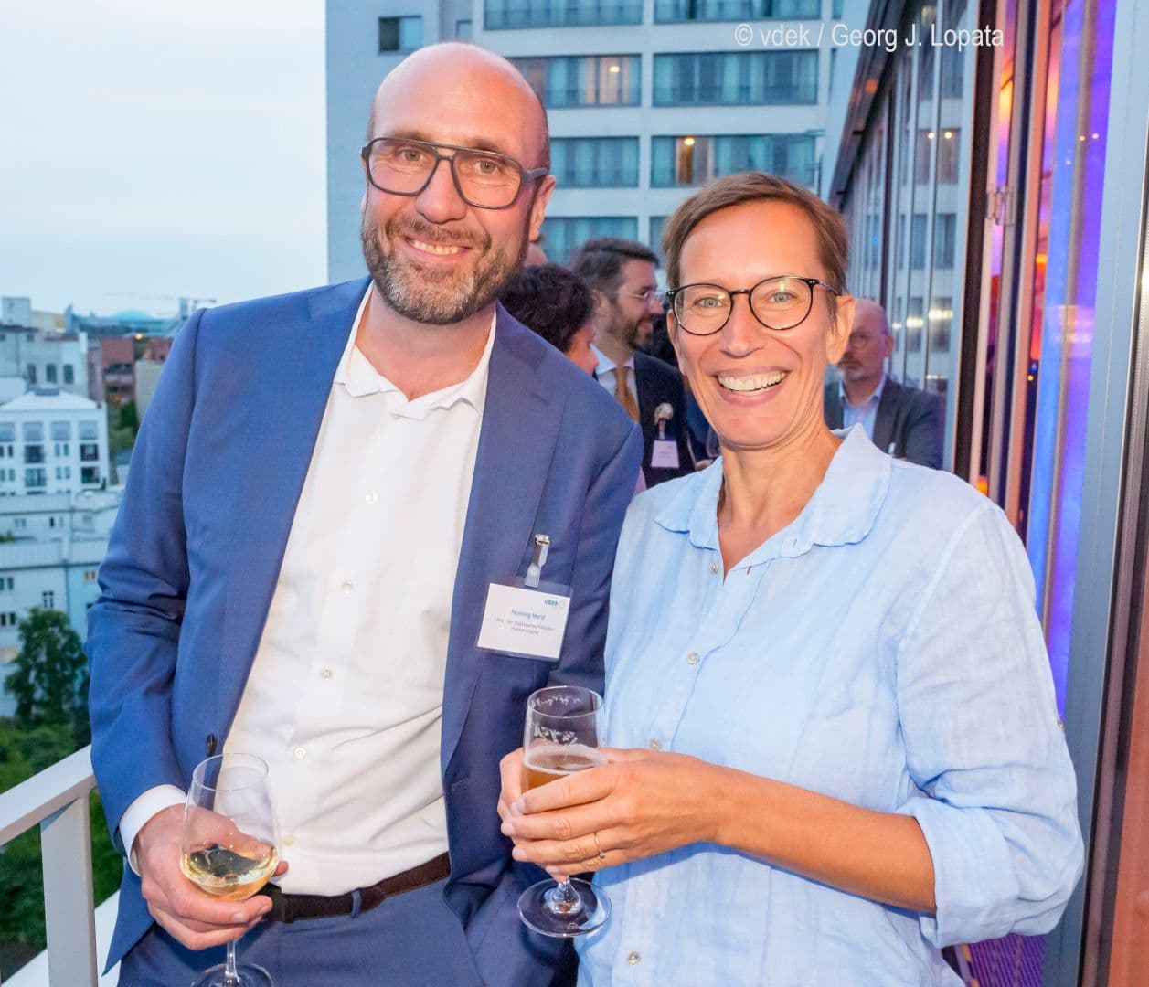 Henning Horst (PHV) mit Ute Leonhardt (vdek)