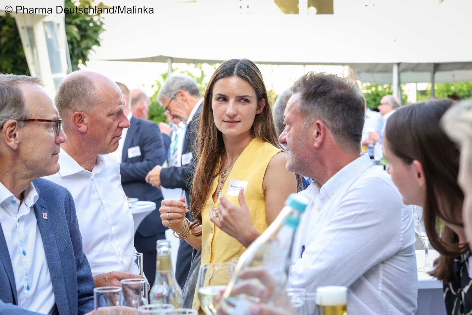 Thomas Preis (ABDA), Jörg Wieczorek (Pharma Deutschland), Chiara Giulini-Limbach (Limbach Gruppe), Uwe May (May und Bauer) (v.l.n.r.)