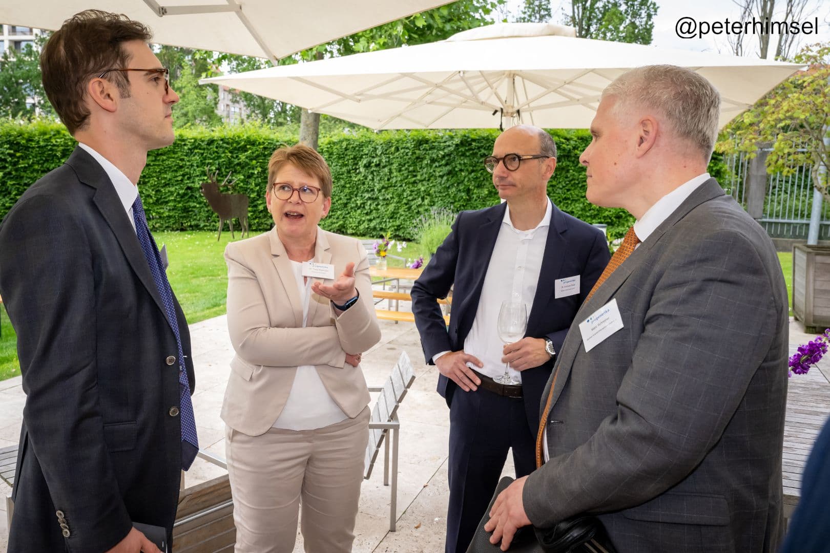 Stephan Pilsinger MdB (CSU), Tanja Machalet MdB (SPD), Andreas Heigl (Servier), Marc Schreiner (BKG) (v.l.n.r.)