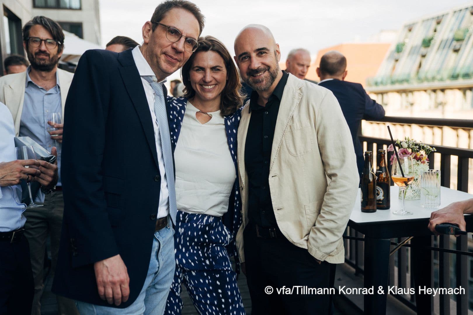 Jochen Stemmler (vfa), Elisabeth Felice Nehls (Johnson & Johnson), Christof Weingärtner (SPECTARIS) (v.l.n.r.)