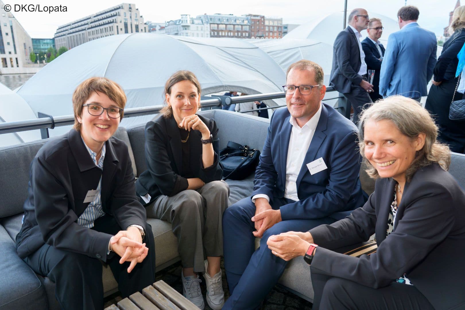 Kerstin Macherey (MD Bund), Alexandra Gutwein (BBMV), Michael Mörsch (DKG), Katharina Hoffmann (BMG) (v.l.n.r.)