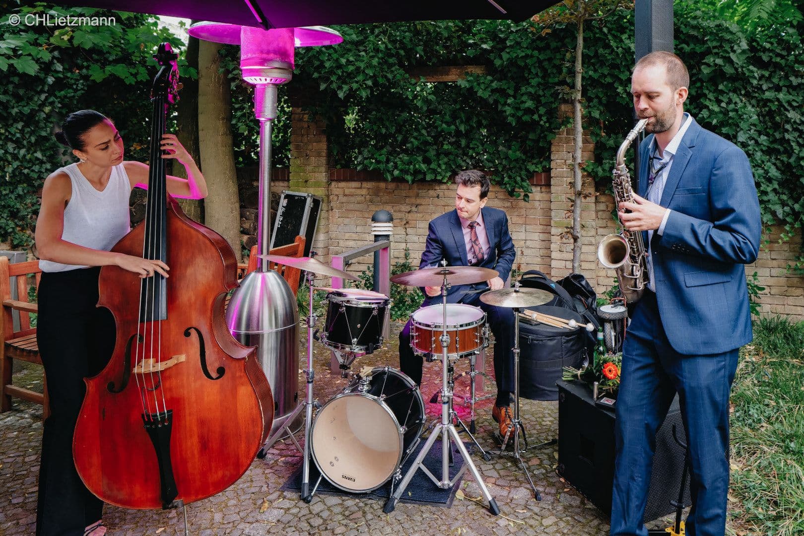 Die Weichsel Sharks Jazzband in Aktion