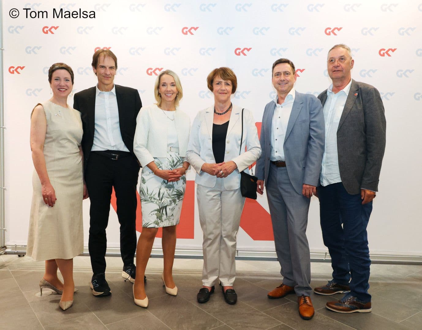 Verwaltungsrat und Vorstand sowie der baldige neue Vorstandsvorsitzende des GKV-SV: Susanne Wagenmann, Martin Krasney, Stefanie Stoff-Ahnis, Doris Pfeiffer, Oliver Blatt, Uwe Klemens (v.l.n.r.)