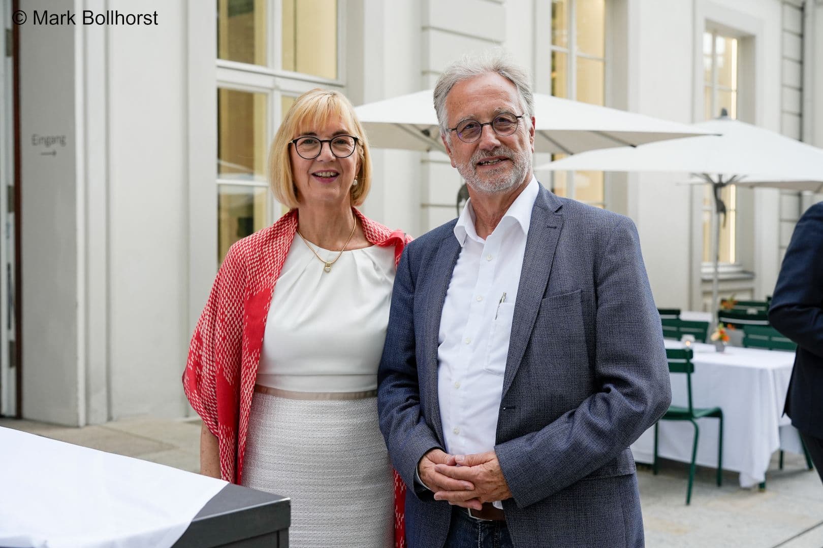 Susanne Johna (Marburger Bund) mit Rolf-Detlef Treede (AWMF)