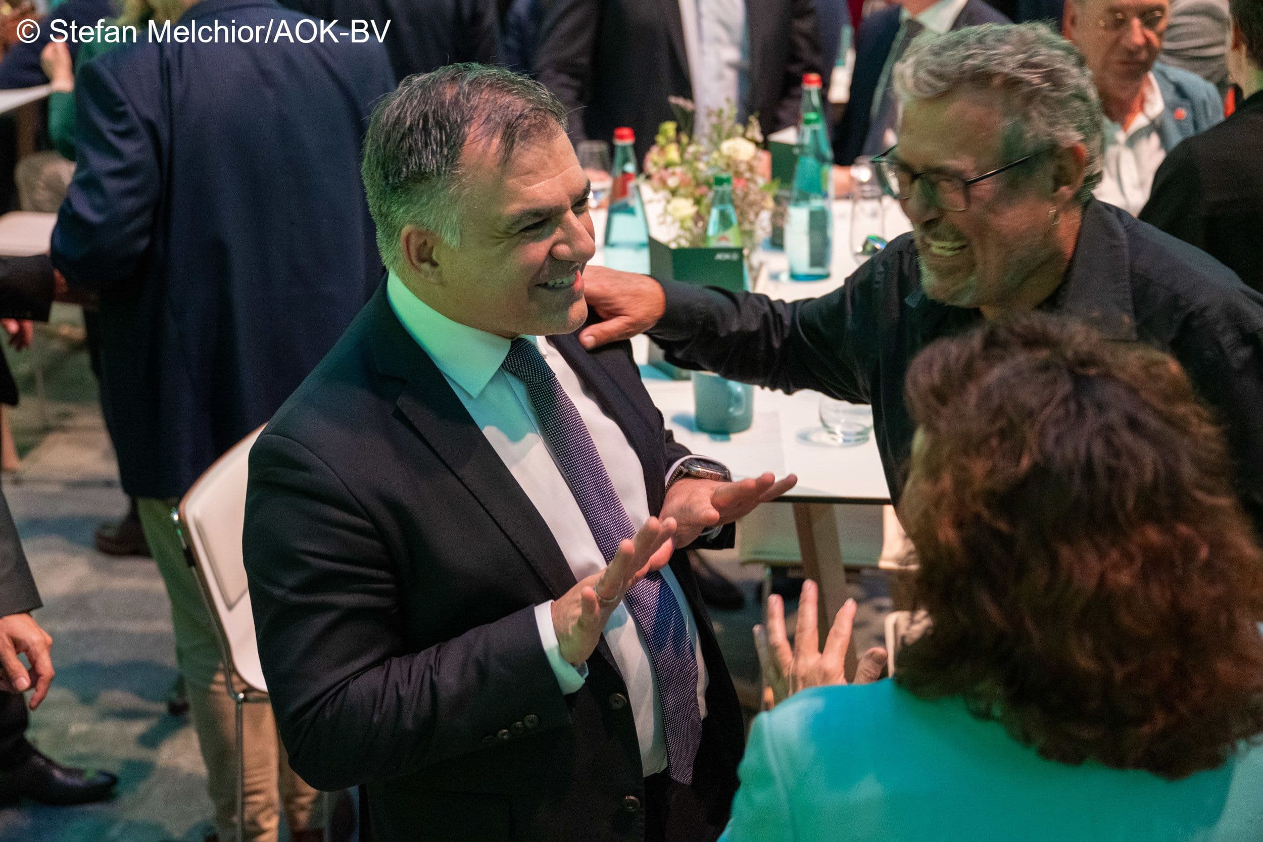 Schulterschluss von Partei und Fraktion: Christos Pantazis MdB (SPD) (l.) und Boris Velter (ASG)