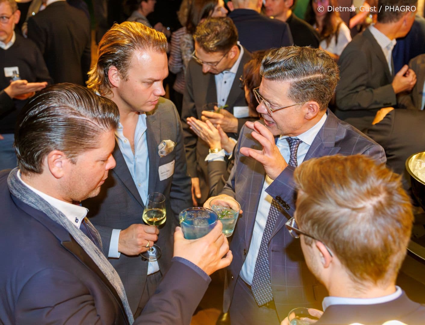 Sebastian Schütze (BPI), Martin Jäger (Taylor Wessing), Thomas Porstner, Lukas Ostertag (beide PHAGRO) (v.l.n.r.)