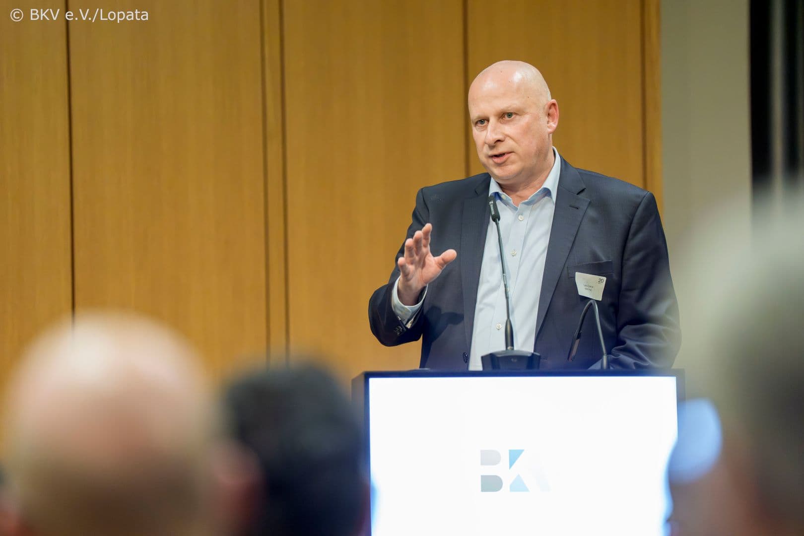 Lars Grein, Vizevorstand des BKV e.V., kündigt ein regionales Datenprojekt an.