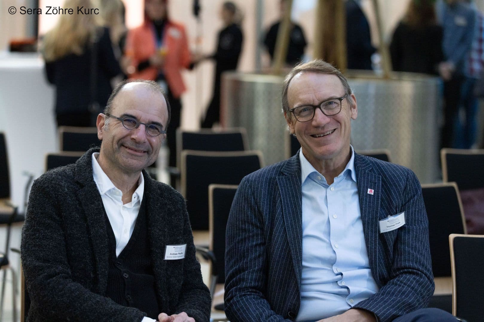 Andreas Pfeiffer (DVE) (l.) und Thomas Preis (ABDA)
