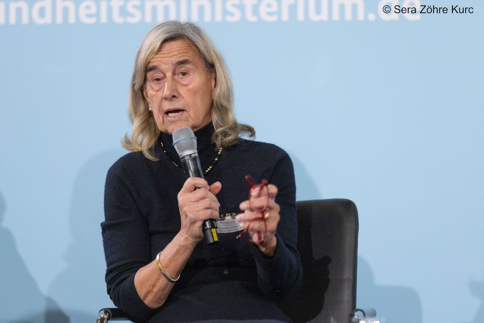 Annette Grüters-Kieslich (Eva Luise und Horst Köhler Stiftung) sieht Patienten mit seltenen Erkrankungen vernachlässigt.