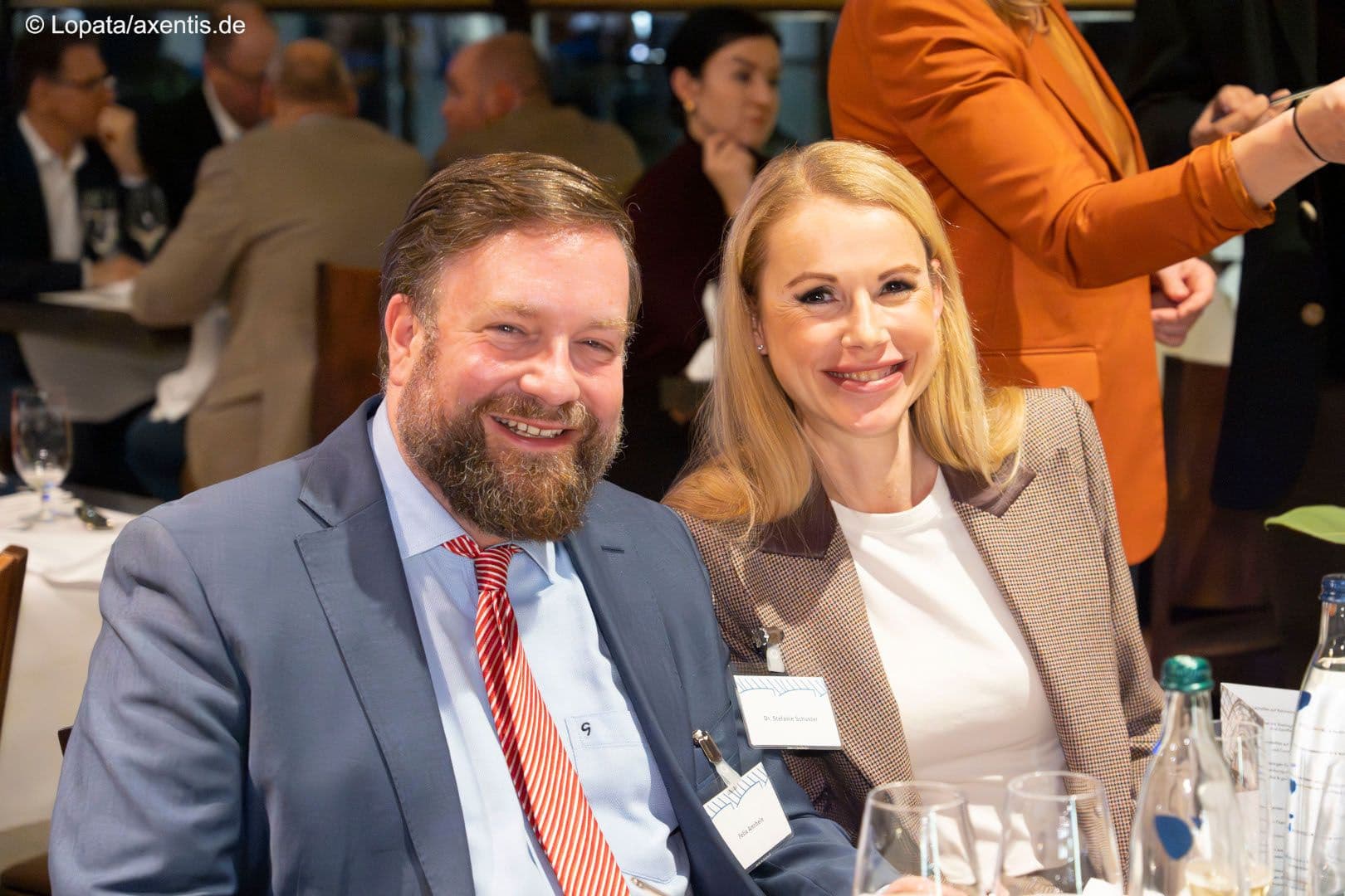 Felix Amrhein (Büro Stephan Pilsinger MdB, CSU), Stefanie Schuster (Astellas Pharma)