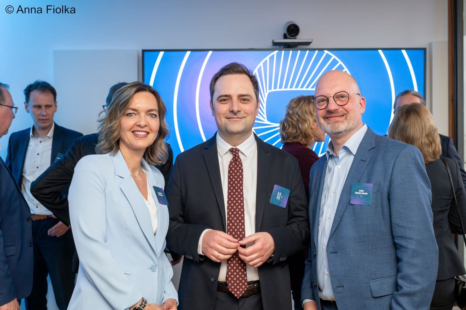 Sandra Barnert  (TK) mit Philipp Müller (BMG) und Dirk Engelmann (TK) (v.l.n.r.)