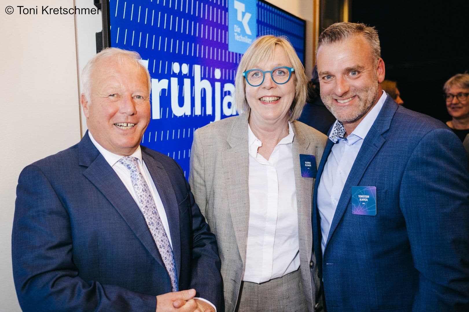 Peter Weiß (Bundeswahlbeauftragter für die Sozialversicherungswahlen), Ulrike Elsner (vdek), Torsten Kafka (HEK) (v.l.n.r.)