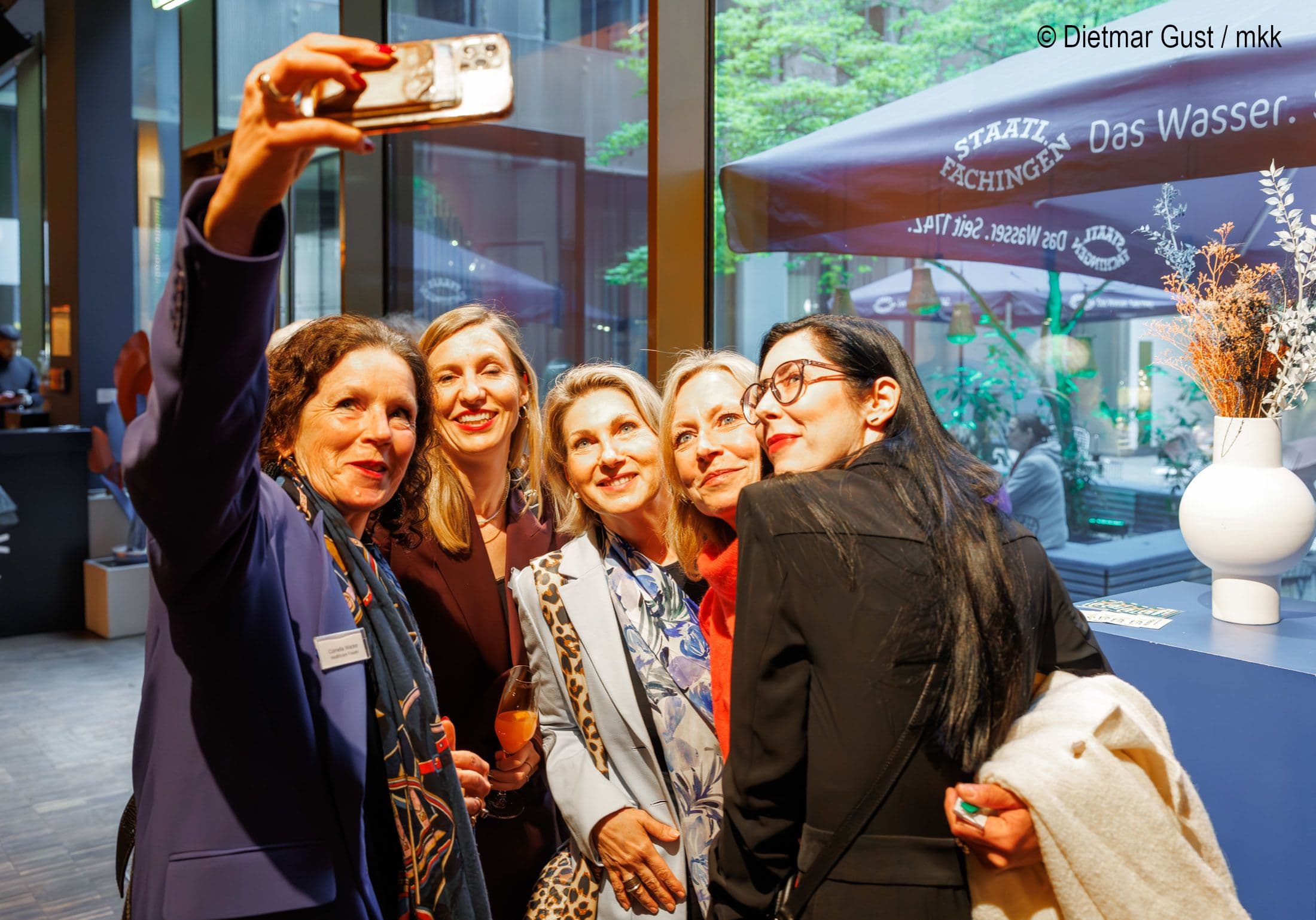Cornelia Wanke (Spitzenfrauen Gesundheit), Laura Henrich (Klenico), Pia Nothing (Novartis), Nicole Stelzner (Gilead), Sandy Doehler (mkk – meine krankenkasse) (v.l.n.r.)
