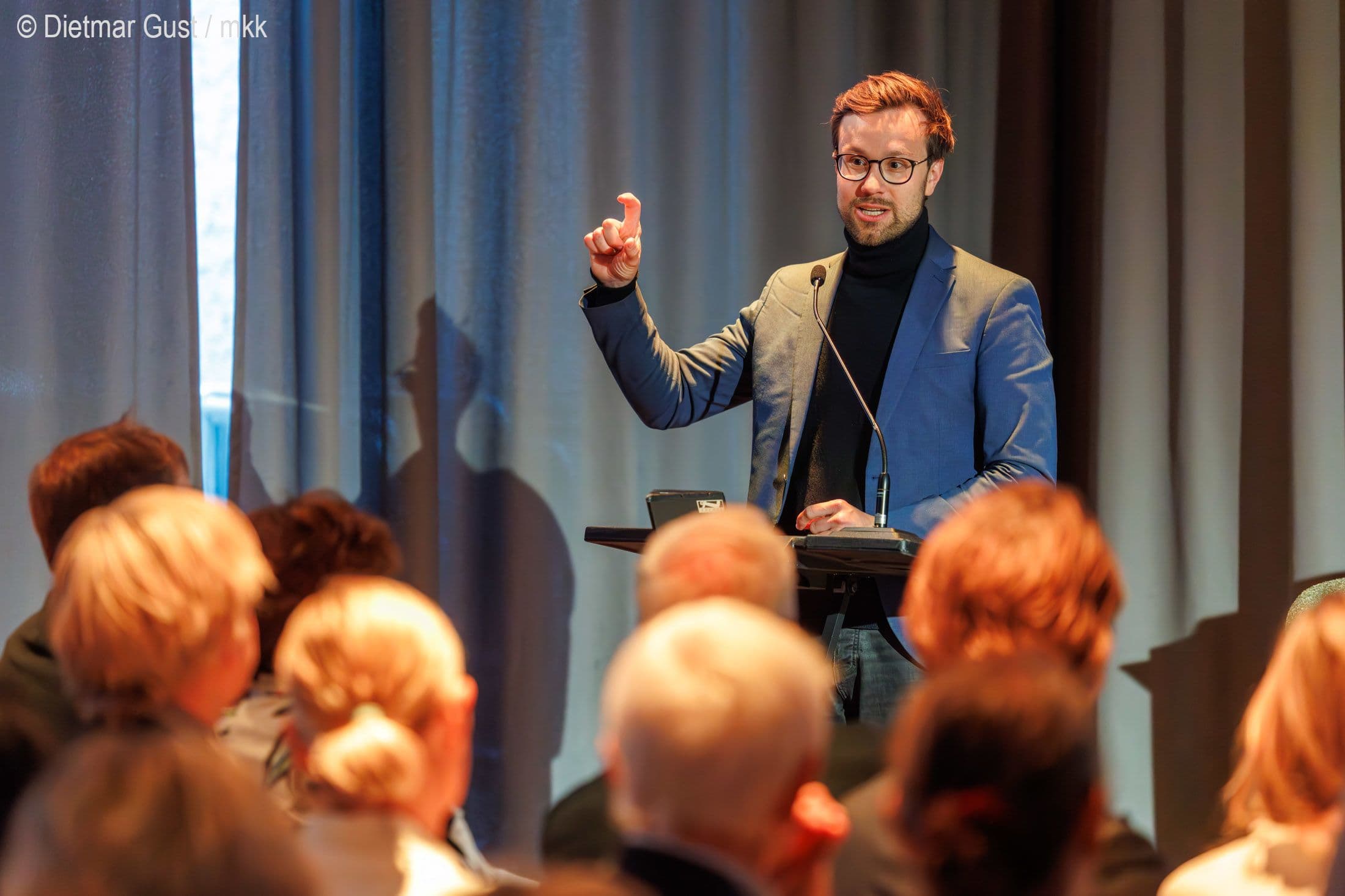 Johannes Wagner MdB (Grüne) wirbt für Prävention.