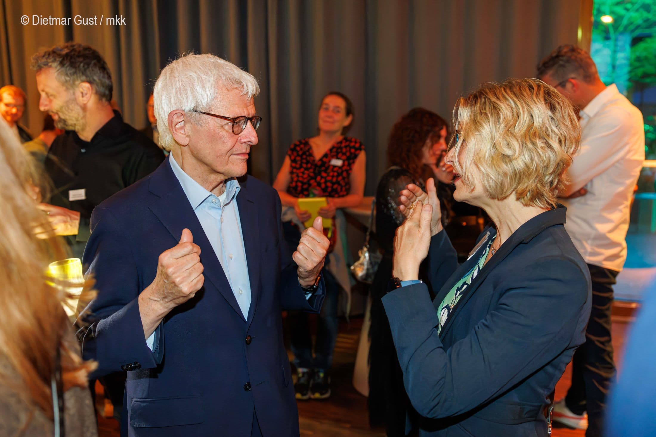 Anne-Kathrin Klemm (BKK DV) mit Georg Ralle (Vision Zero)
