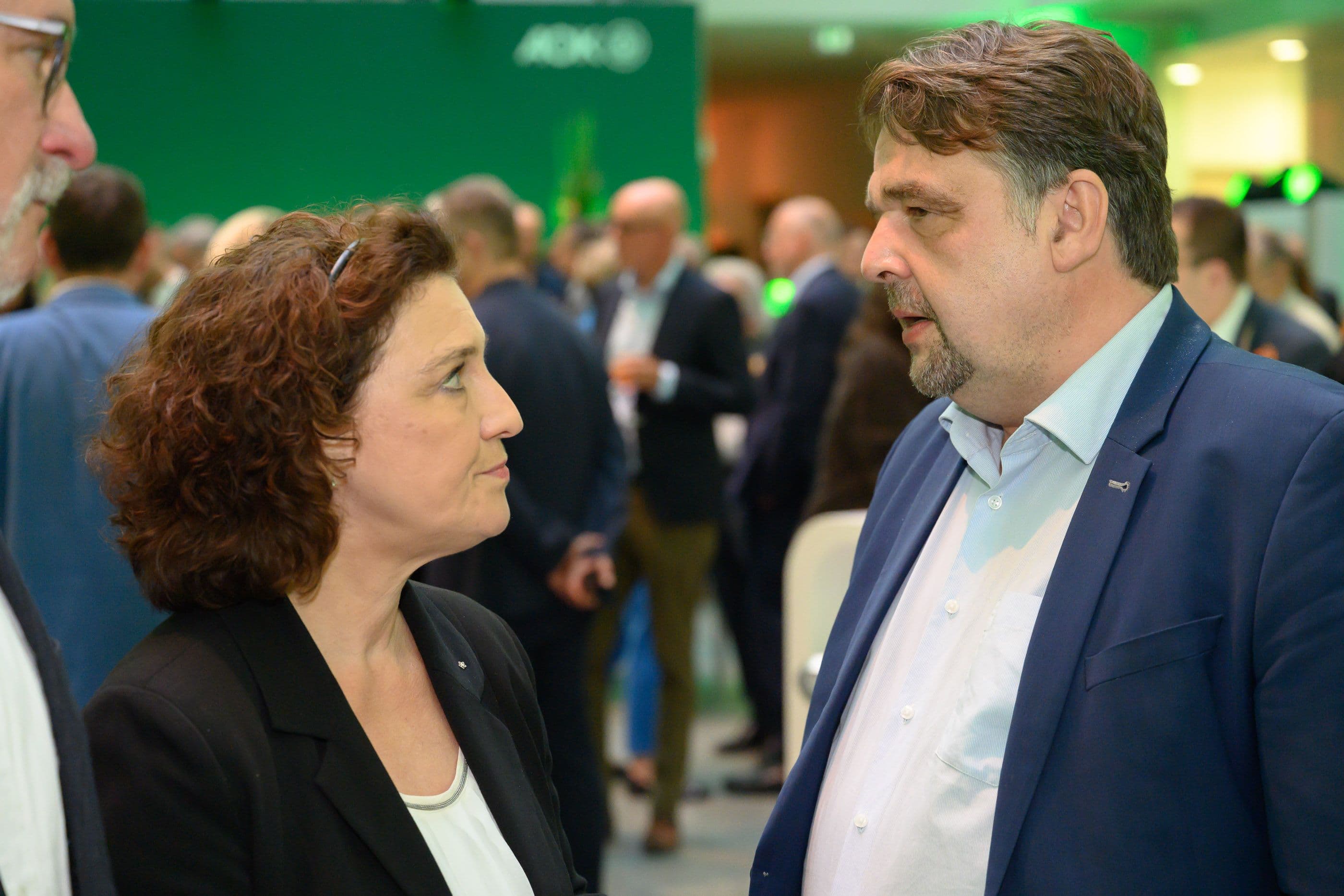 Carola Reimann (AOK-BV) mit Dennis Radtke (CDA)