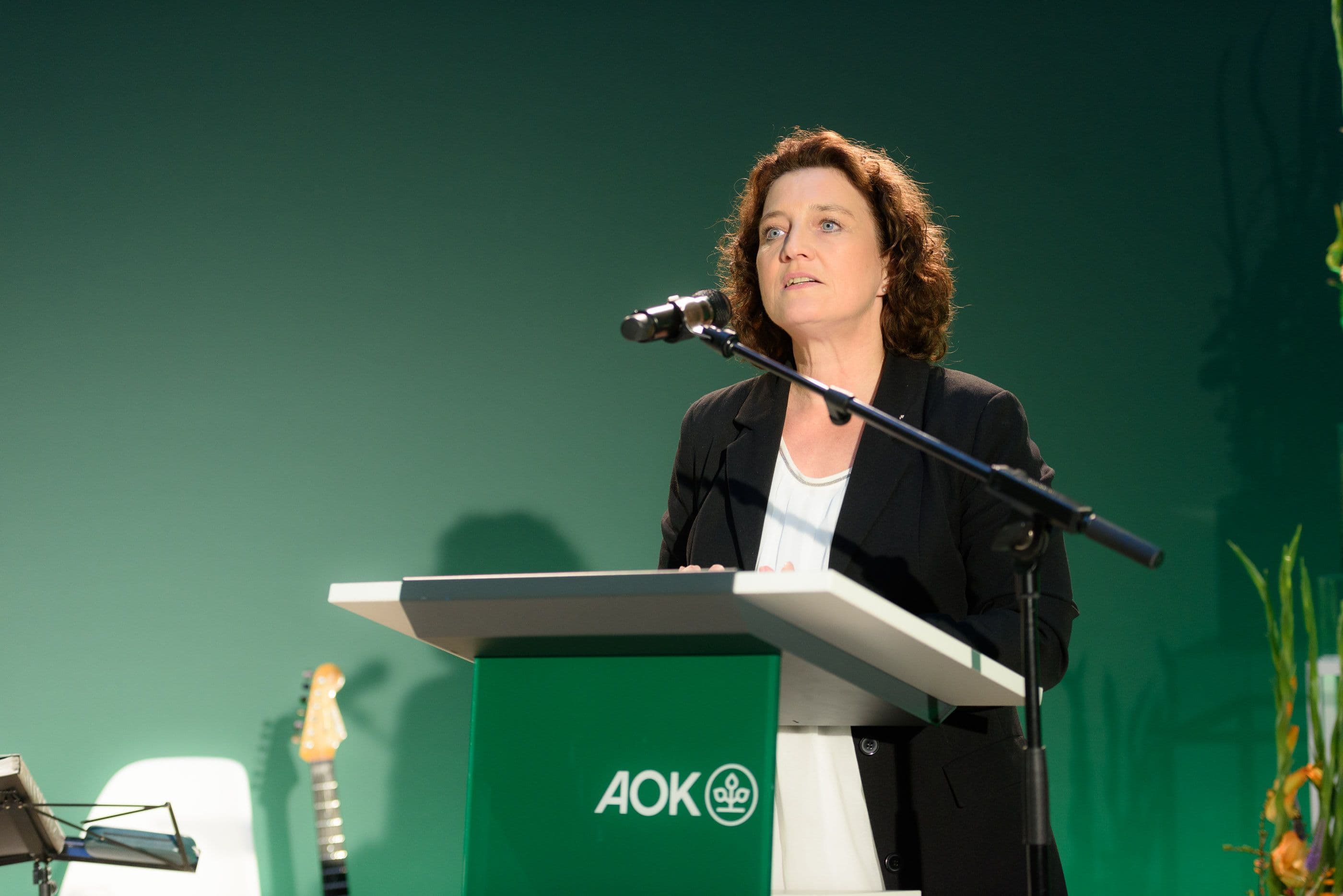 Carola Reimann, Vorstandsvorsitzende des AOK-BV, mahnt die Politik „Halten Sie Kurs“.