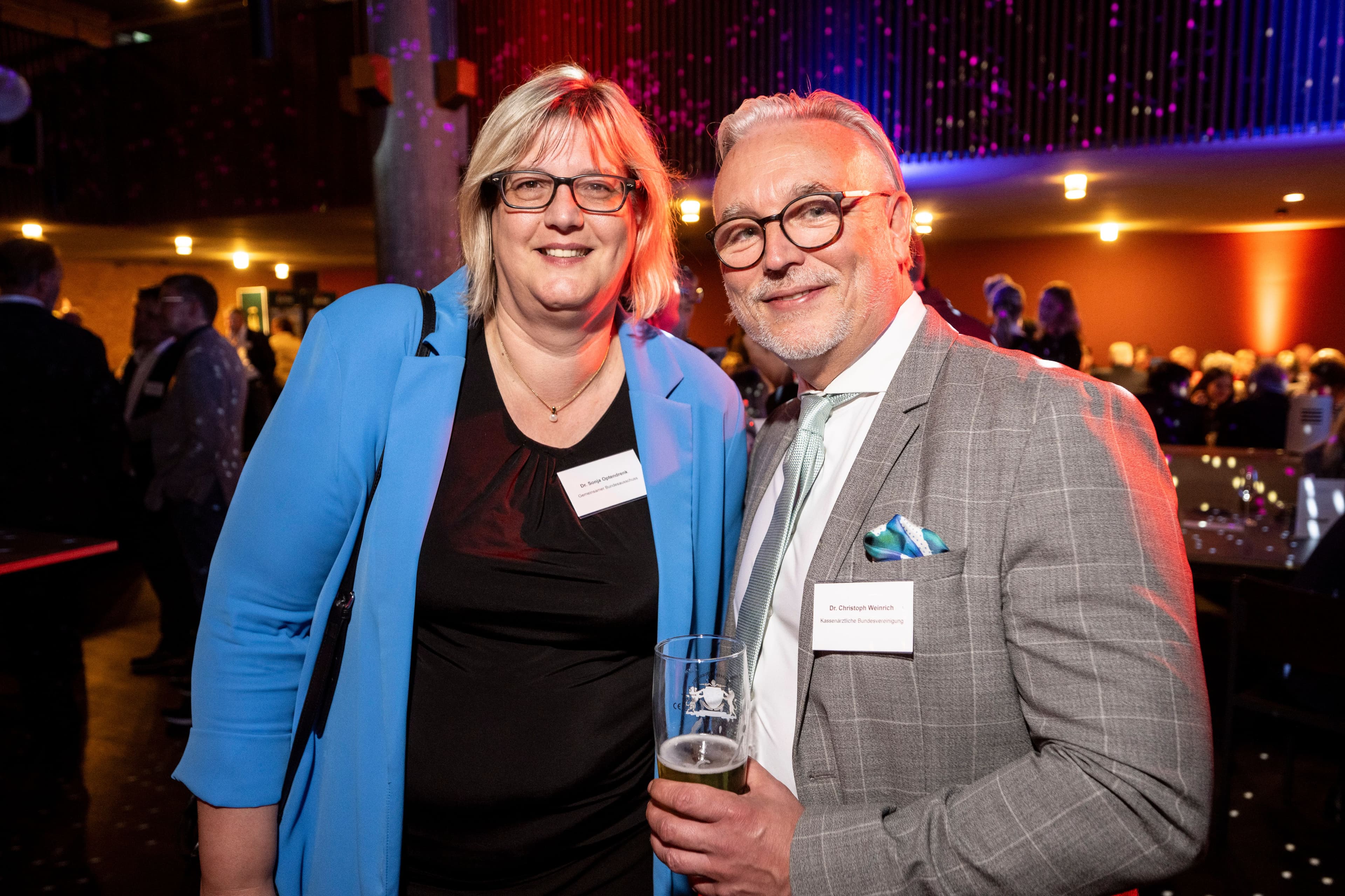 Sonja Optendrenk (GBA) mit Christoph Weinrich (KBV)