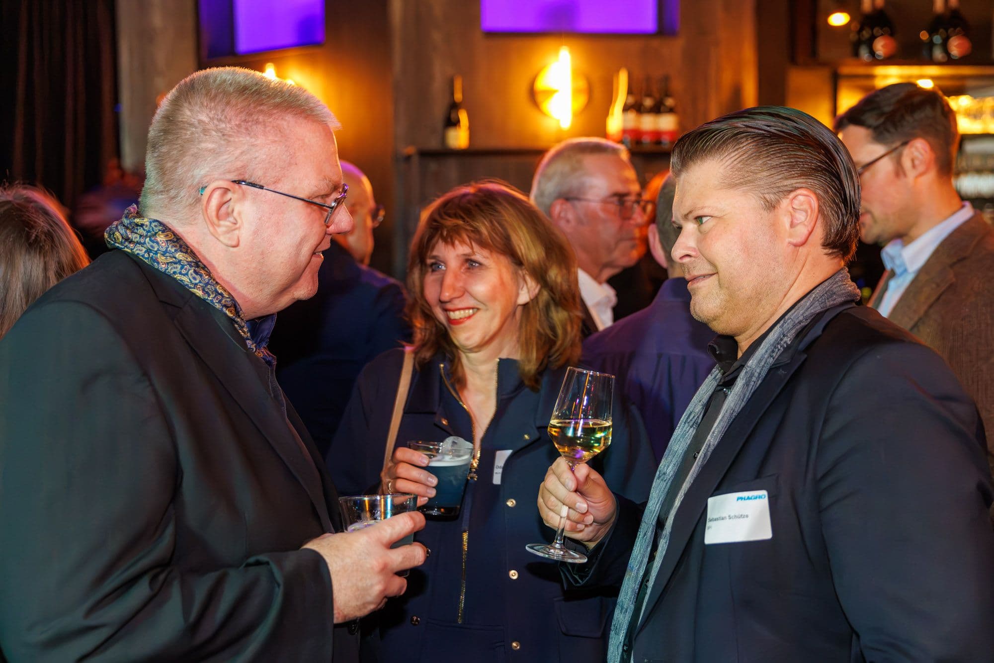 Björn Kleiner (BVMed), Oda Hagemeier (eurocom), Sebastian Schütze (BPI) (v.l.n.r.)