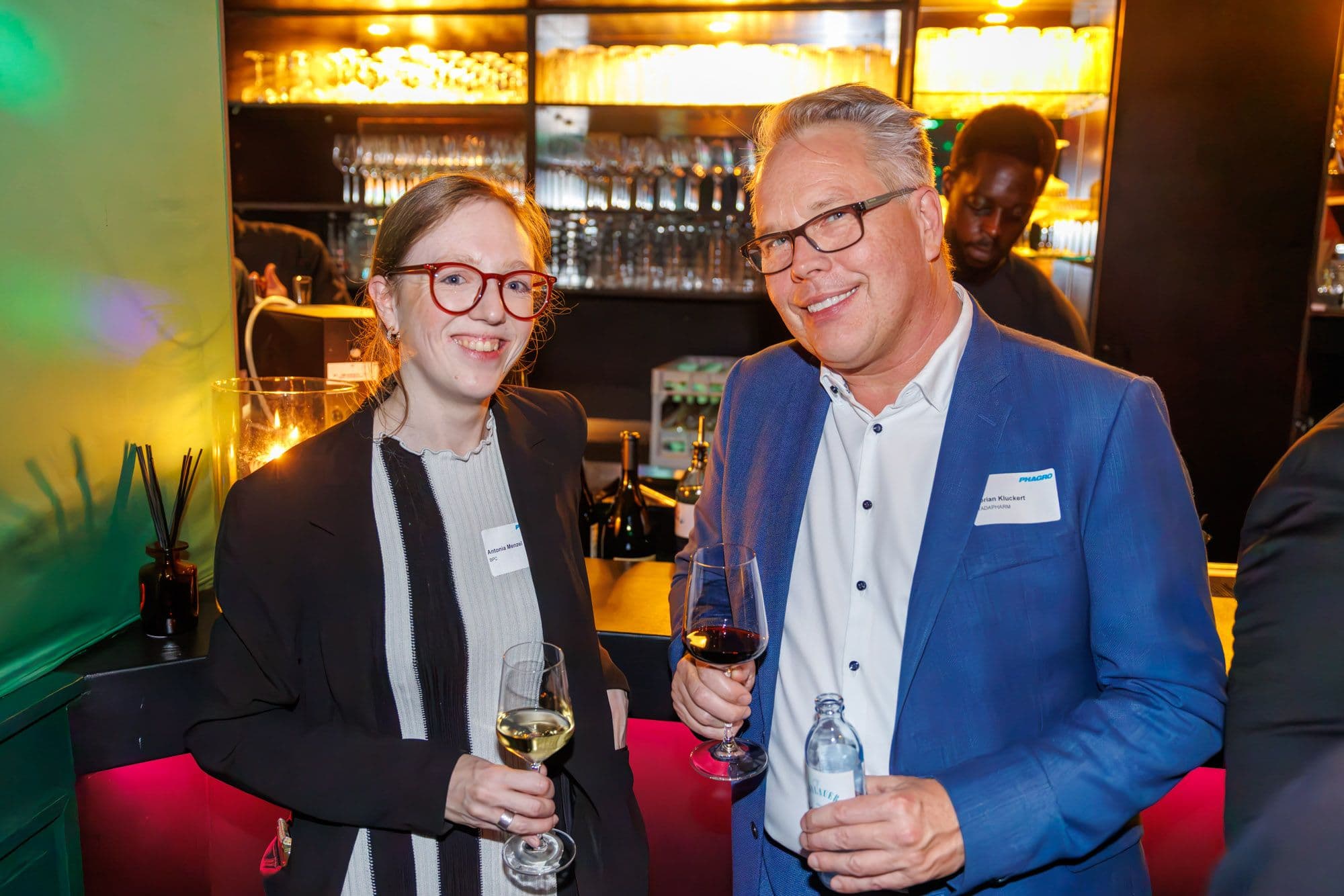 Antonia Menzel (BPC) und Florian Kluckert (Stada)